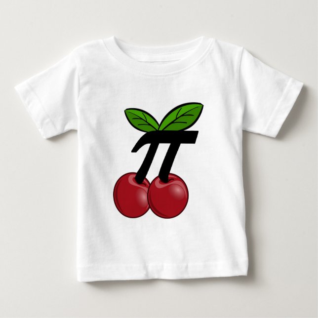 T-shirt Pour Bébé Cerise pi (Devant)