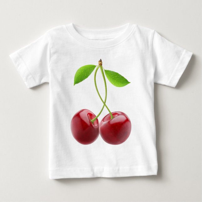 T-shirt Pour Bébé Cerises douces (Devant)