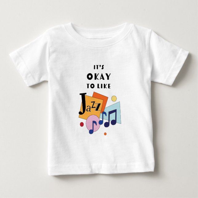 T-shirt Pour Bébé C'est bon d'aimer le jazz (Devant)