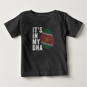 T-shirt Pour Bébé C'est dans mon ADN - drapeau du Surinam