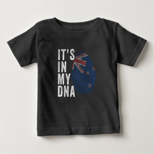 T-shirt Pour Bébé C'est dans mon ADN - drapeau néo-zélandais