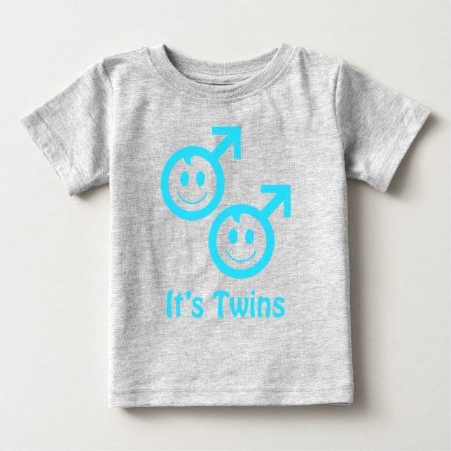 T-shirt Pour Bébé C'est des jumeaux (Devant)