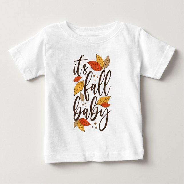 T-shirt Pour Bébé C'est Fall Baby (Devant)