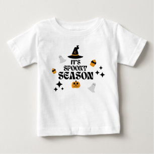 T-shirt Pour Bébé C'est la saison éffrayante