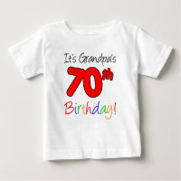 C'est le 70e anniversaire de papy pour petit-enfan