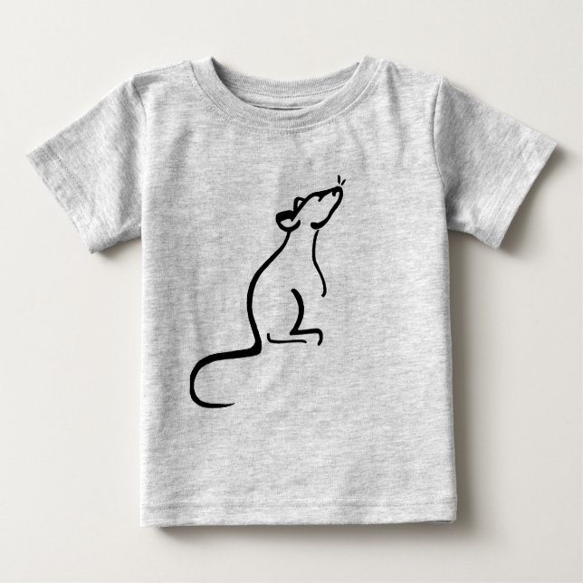 T-shirt Pour Bébé C'est le logo de A Rat's World (Devant)