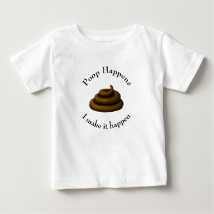 T-shirt Pour Bébé "C'Est Le Poop. .. Je Le Fais Arriver" Humour Pott