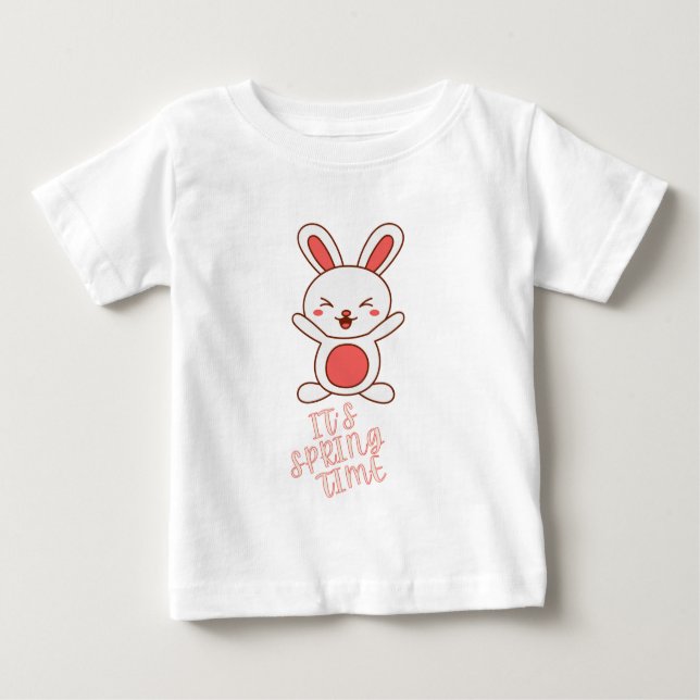 T-shirt Pour Bébé C'est le printemps (Devant)