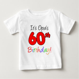 T-shirt Pour Bébé C'est le soixantième anniversaire d'Opa