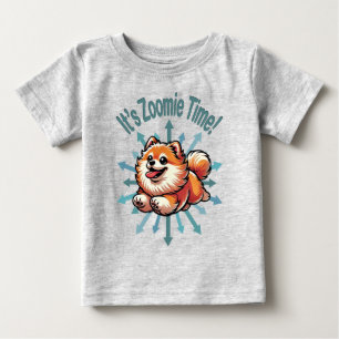 T-shirt Pour Bébé C'est le temps Zoomie Pomeranian