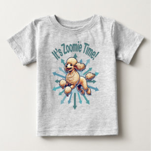T-shirt Pour Bébé C'est l'heure Zoomie Caniche