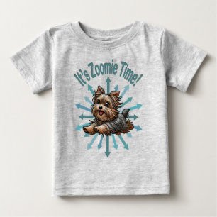 T-shirt Pour Bébé C'est l'heure Zoomie Yorkshire Terrier