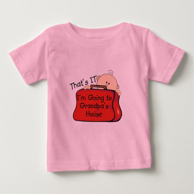 T-shirt Pour Bébé C'est lui grand-papa (Devant)