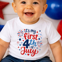 C'est Ma Première Chemise Bébé 4 Juillet