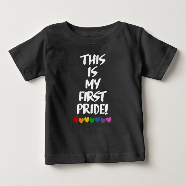 T-SHIRT POUR BÉBÉ C'EST MA PREMIÈRE FIERTÉ (Devant)
