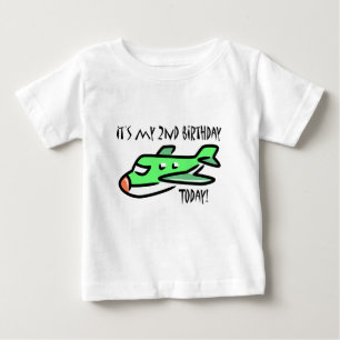 T-shirt Pour Bébé C'est mon 2e anniversaire aujourd'hui