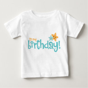 T-shirt Pour Bébé "C'est mon anniversaire" Cute Starfish Enfants