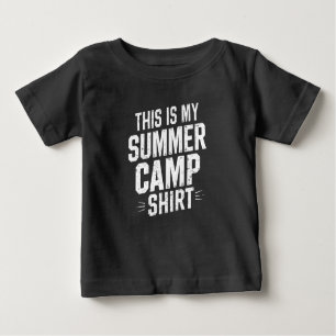 T-shirt Pour Bébé C'Est Mon Camp D'Été Le Chef D'État-Major Du Camp