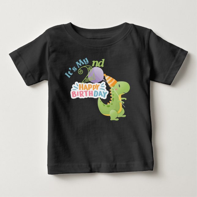 T-shirt Pour Bébé C'est mon deuxième anniversaire (Devant)