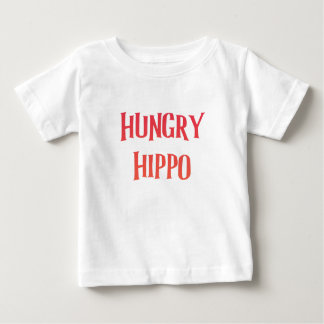 T-shirt Pour Bébé C'est mon petit hippopotame sauvage affamé