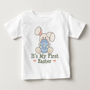 T-shirt Pour Bébé C'est mon premier bébé lapin de Pâques à long têne
