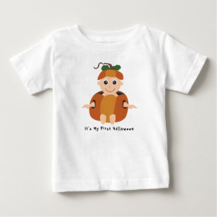 T-shirt Pour Bébé C'est mon premier Halloween