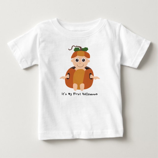 T-shirt Pour Bébé C'est mon premier Halloween (Devant)