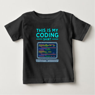 T-shirt Pour Bébé C'Est Mon Programmeur De Programmation Informatiqu