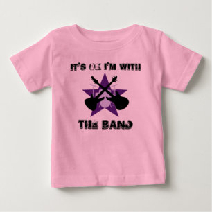 T-shirt Pour Bébé C'est ok que je suis avec LA BANDE