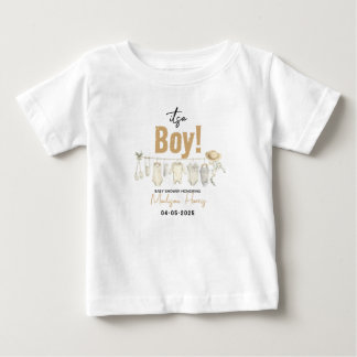 T-shirt Pour Bébé C'est un garçon ! Baby shower Bleu - Cute & Sweet