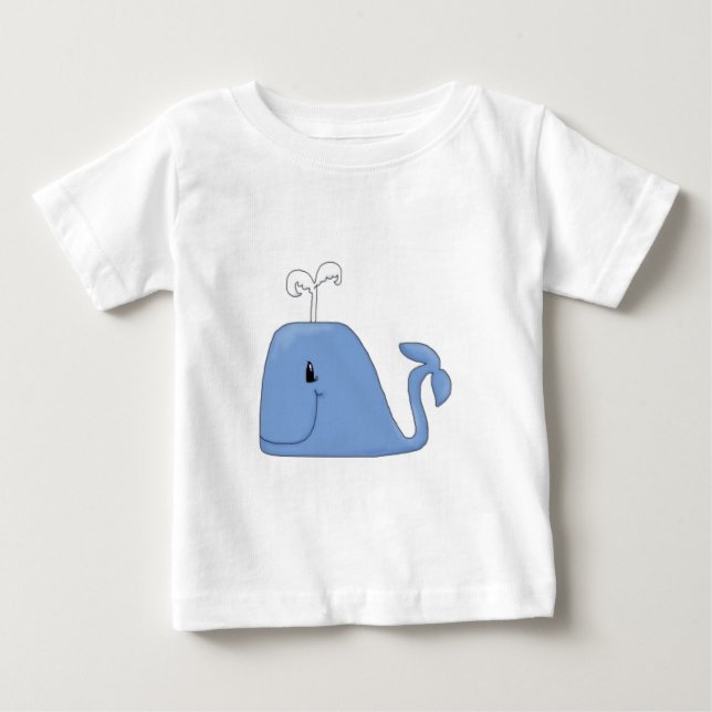 T-shirt Pour Bébé C'est une baleine bleue (Devant)