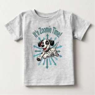 T-shirt Pour Bébé C'est Zoomie Time Dalmatien