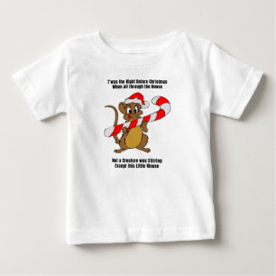 T-shirt Pour Bébé C'était la veille de Noël Souris