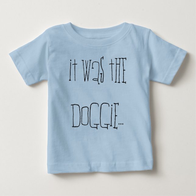 T-shirt Pour Bébé C'était le chienchien… (Devant)