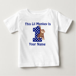 T-shirt Pour Bébé Cette Chemise Lil Monkey Personnalisée Premier Ann
