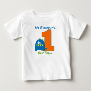 T-shirt Pour Bébé Cette Chemise Lil Monster Premier Anniversaire