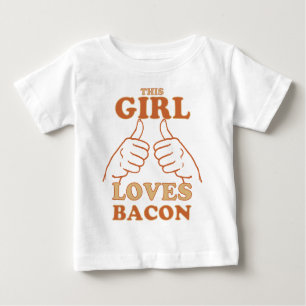T-shirt Pour Bébé Cette FILLE aime Bacon Bacon Amour Idée cadeau