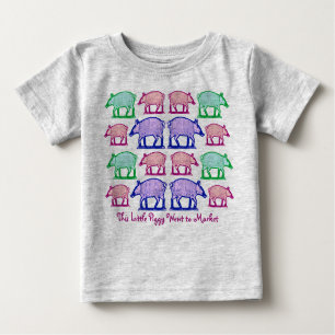T-shirt Pour Bébé Cette petite épigée est allée au marché, est resté