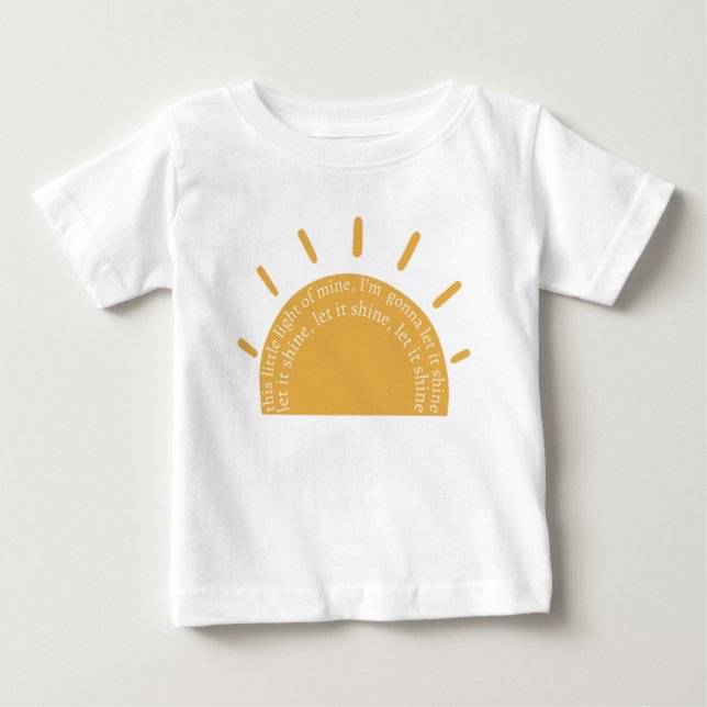 T-shirt Pour Bébé Cette Petite Lumière De Ma Chemise Chrétienne Baby (Devant)