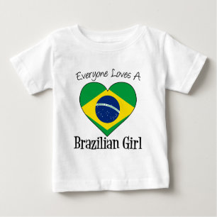 T-shirt Pour Bébé Chacun aime une fille brésilienne