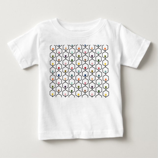 T-shirt Pour Bébé Chaînes Hexagon (Devant)