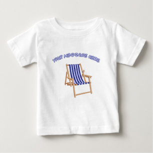 T-shirt Pour Bébé Chaise de Jardin Vintage Message Personnalisé Grap