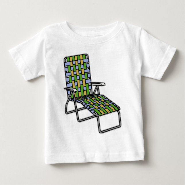 T-shirt Pour Bébé Chaise longue de jardin (Devant)