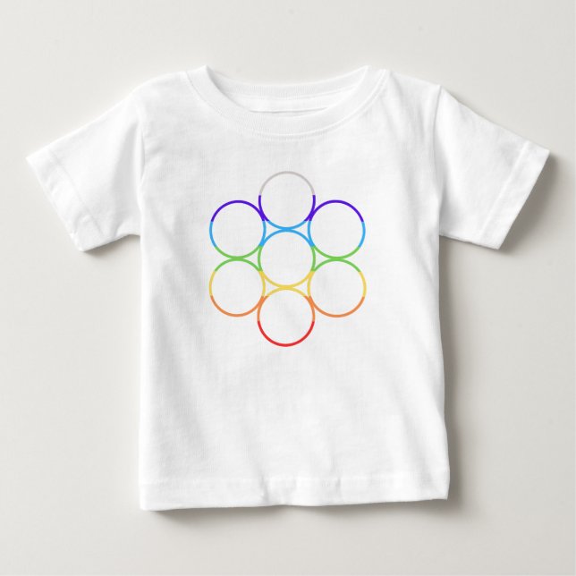T-shirt Pour Bébé Chakra de l'œuf de vie (Devant)
