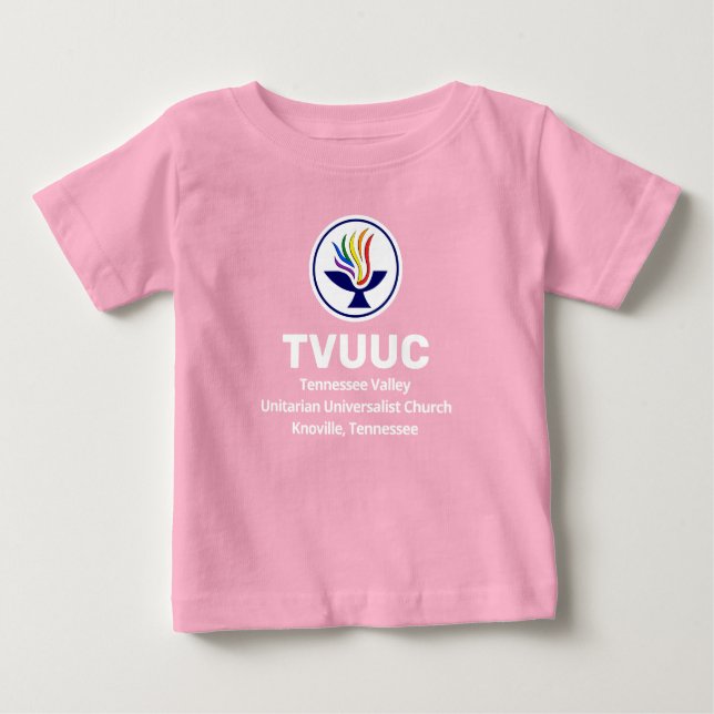 T-shirt Pour Bébé Chalice / TVUUC rose (Devant)