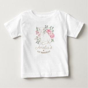 T-shirt Pour Bébé Chameau bébé aquarelle 1er anniversaire étape impo