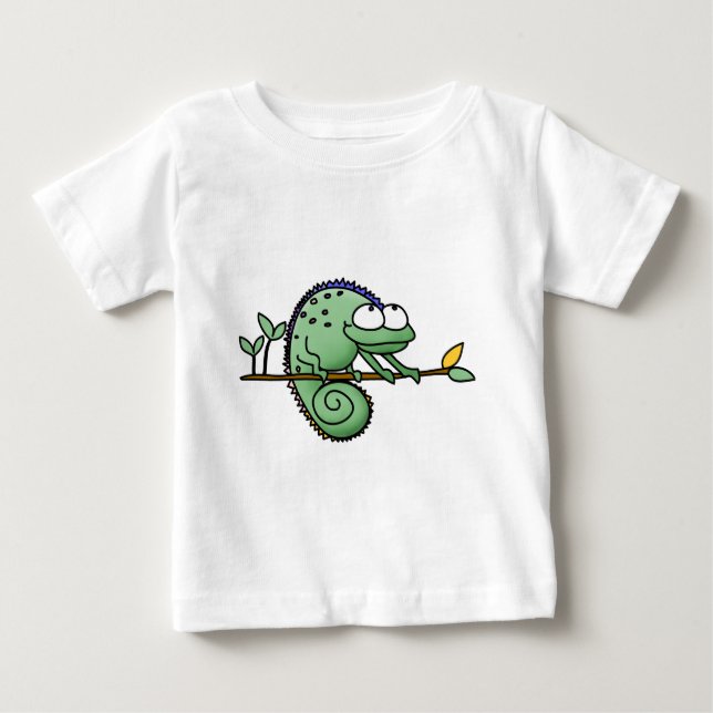 T-shirt Pour Bébé Chameleon Cute Funny (Devant)