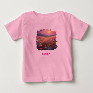 T-shirt Pour Bébé Champ de couleurs de fleurs sauvages Patels
