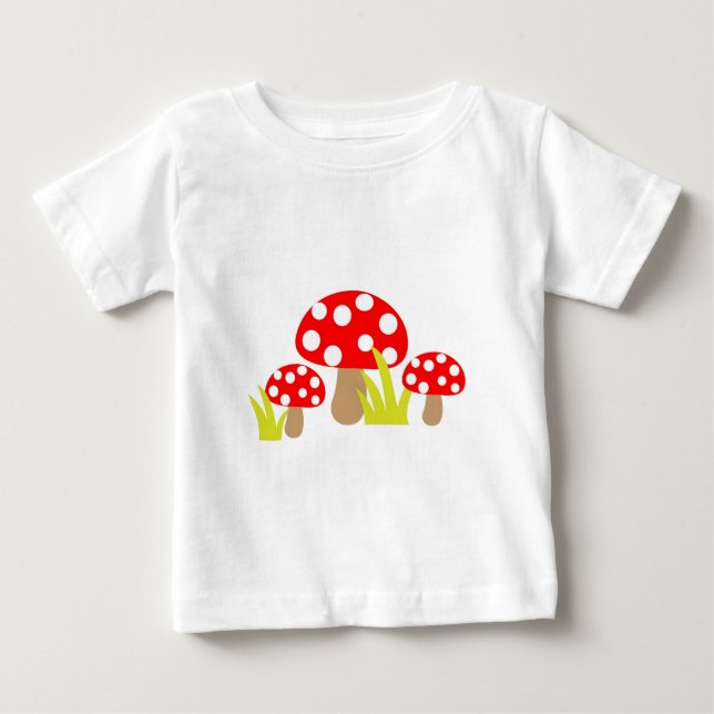 T-shirt Pour Bébé Champignons (Devant)