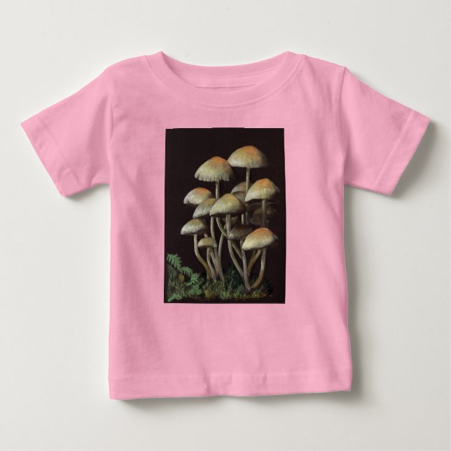 T-shirt Pour Bébé Champignons (Devant)